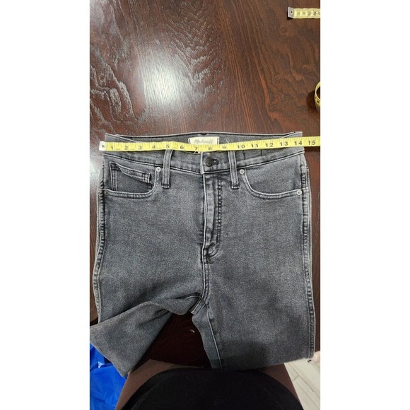Madewell 10” High-Rise Skinny Jeans‎ Women's Size 29 Black Denim - Picture 10 of 11